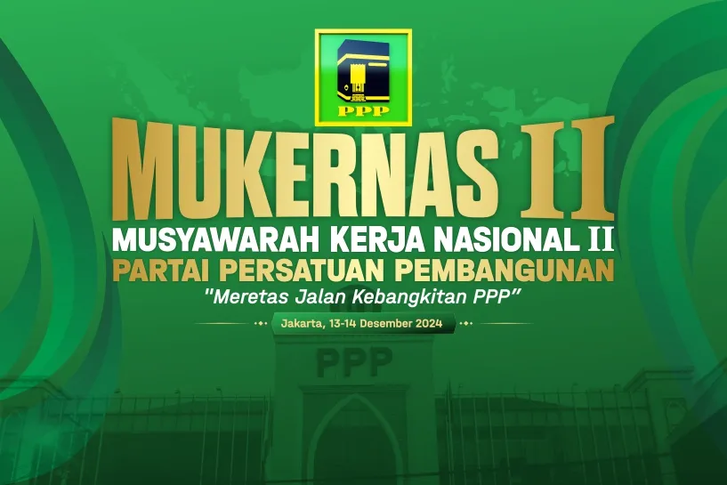 Banner Mukernas II Partai Persatuan Pembangunan