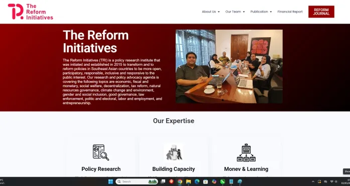 Beranda website The Reform Initiatives